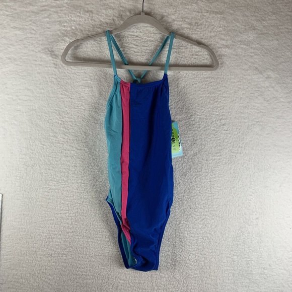 Speedo Swimsuit Women's 30 Endurance Turnz Tie Back Cheeky‎ Fit One Piece 8077 - Picture 1 of 6